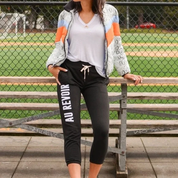 n:philanthropy Au Revoir Black Night Joggers, M